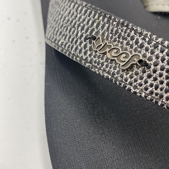 Reef 8.5 comfort sandals flip flops sparkling snake skin - Picture 2 of 5